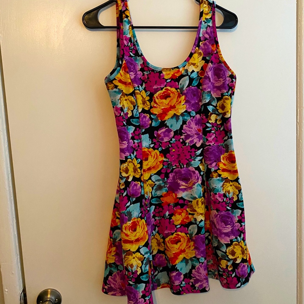 Papaya Floral Dress